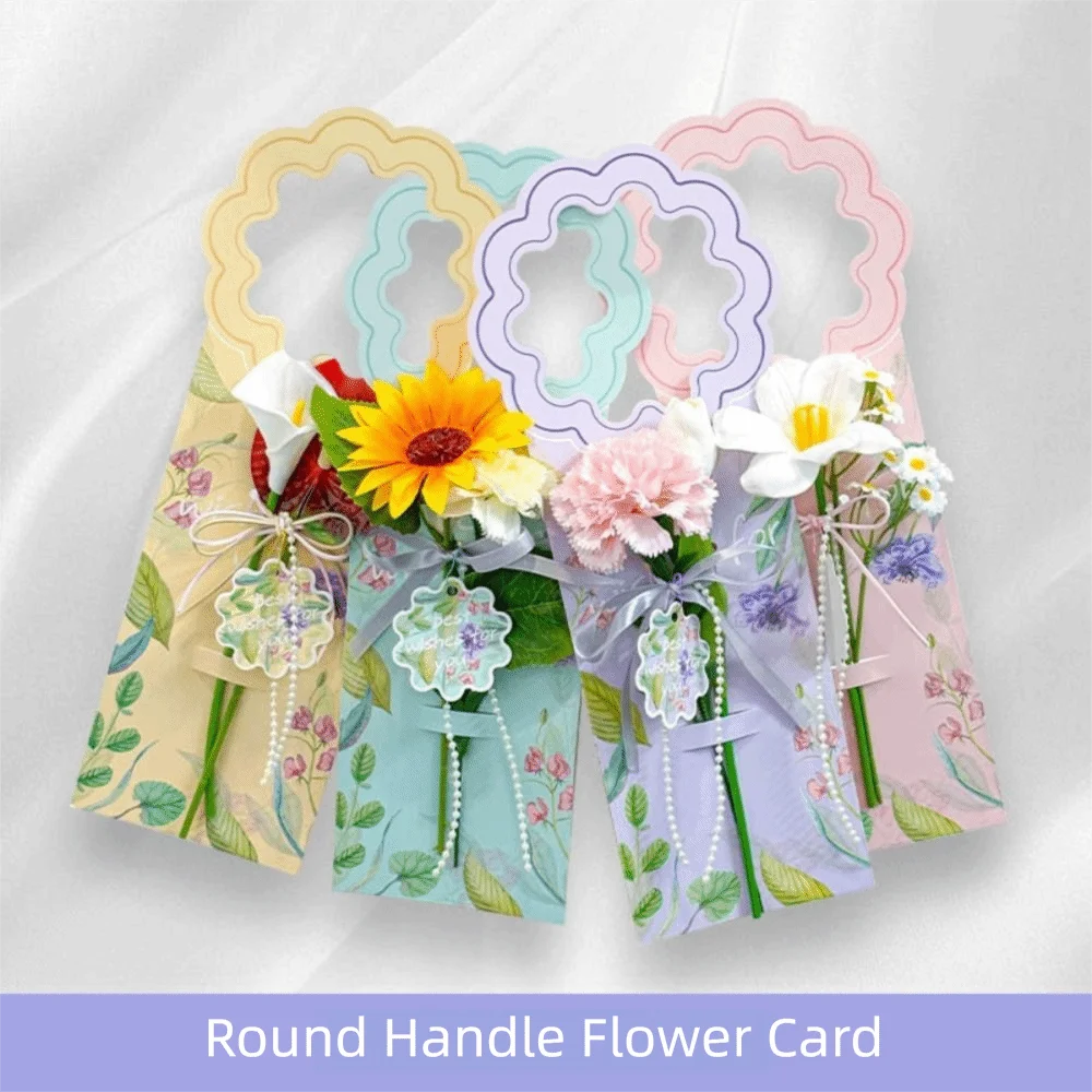 5-Pack Kraft Paper Bouquet Packaging Boxes – Flower Tote Bags