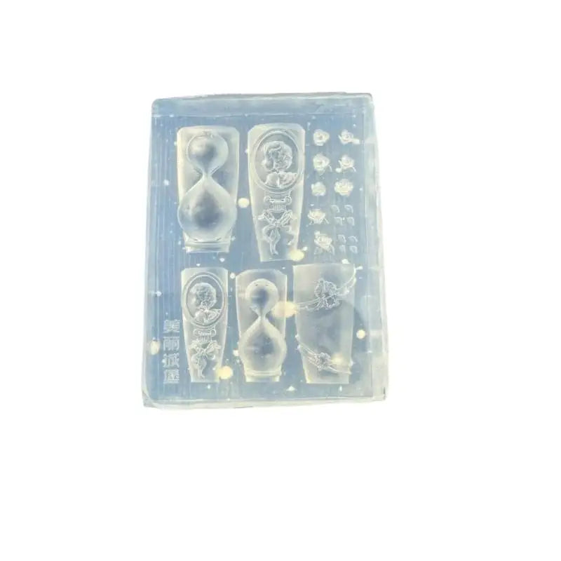 3D Silicone Nail Art Mold – Snake & Rose DIY Template