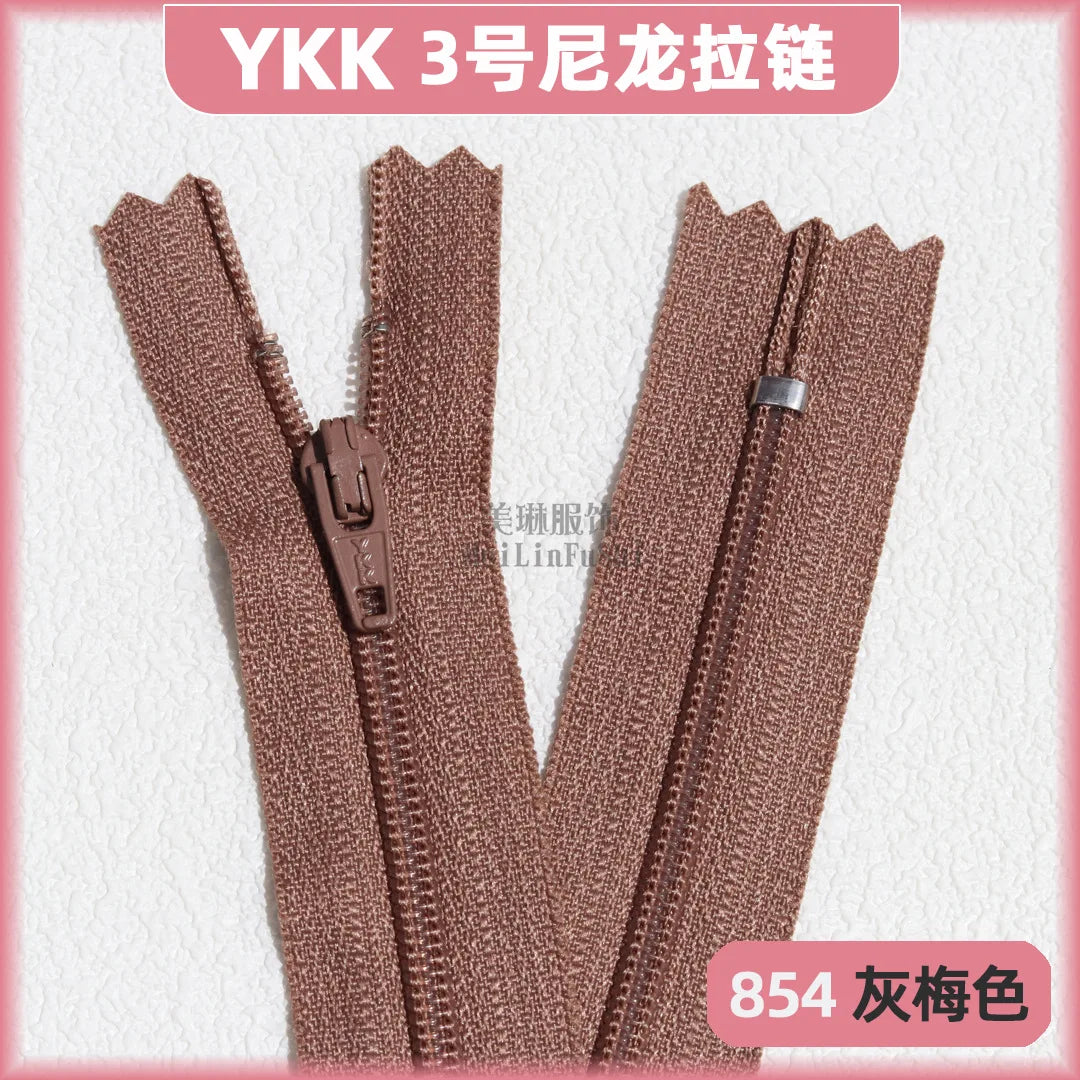 YKK3 Nylon Invisible Zippers 18cm – 30/50/100 Pack