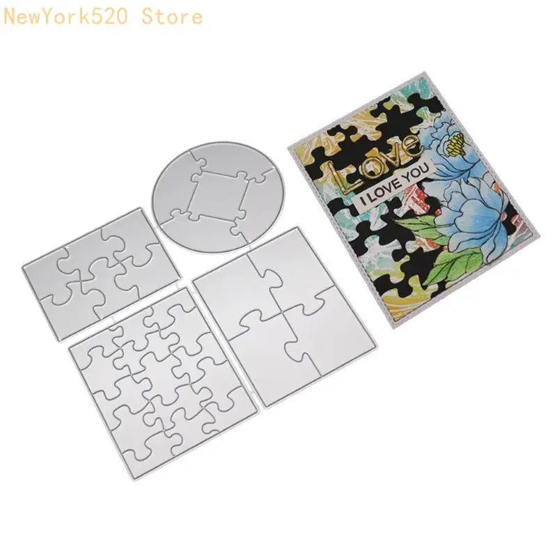 Puzzle Metal Cutting Die Stencil for Scrapbooking & Cards