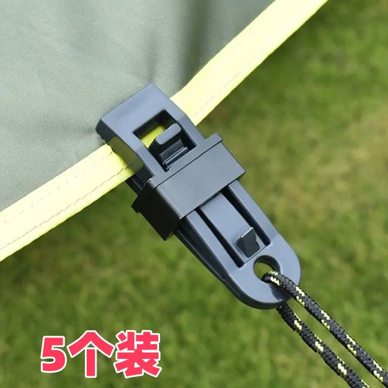 Windproof Tent Tarp Clips – Plastic Camping Clamps