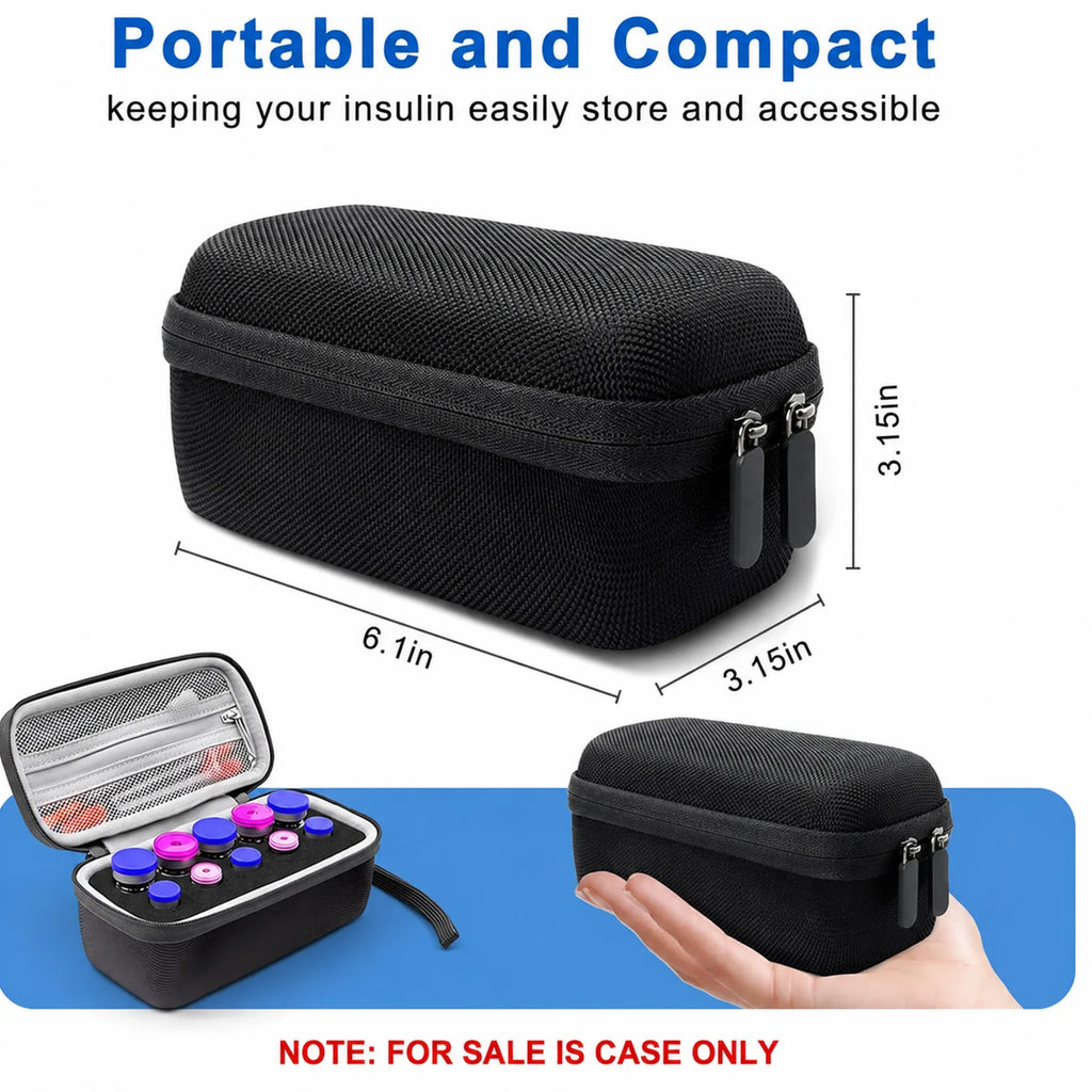Portable Vial Carrying Case with Foam Insert – 10/15/30 Slots