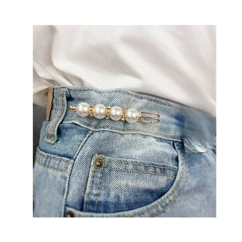 Pearl Brooch Waist Adjuster Safety Pins for Women – 1/2/3 PCS
