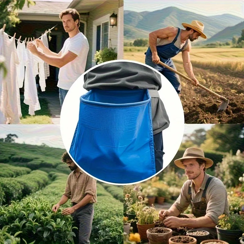 Large-Capacity Fruit Picking Apron – Heavy Duty PE Garden Apron