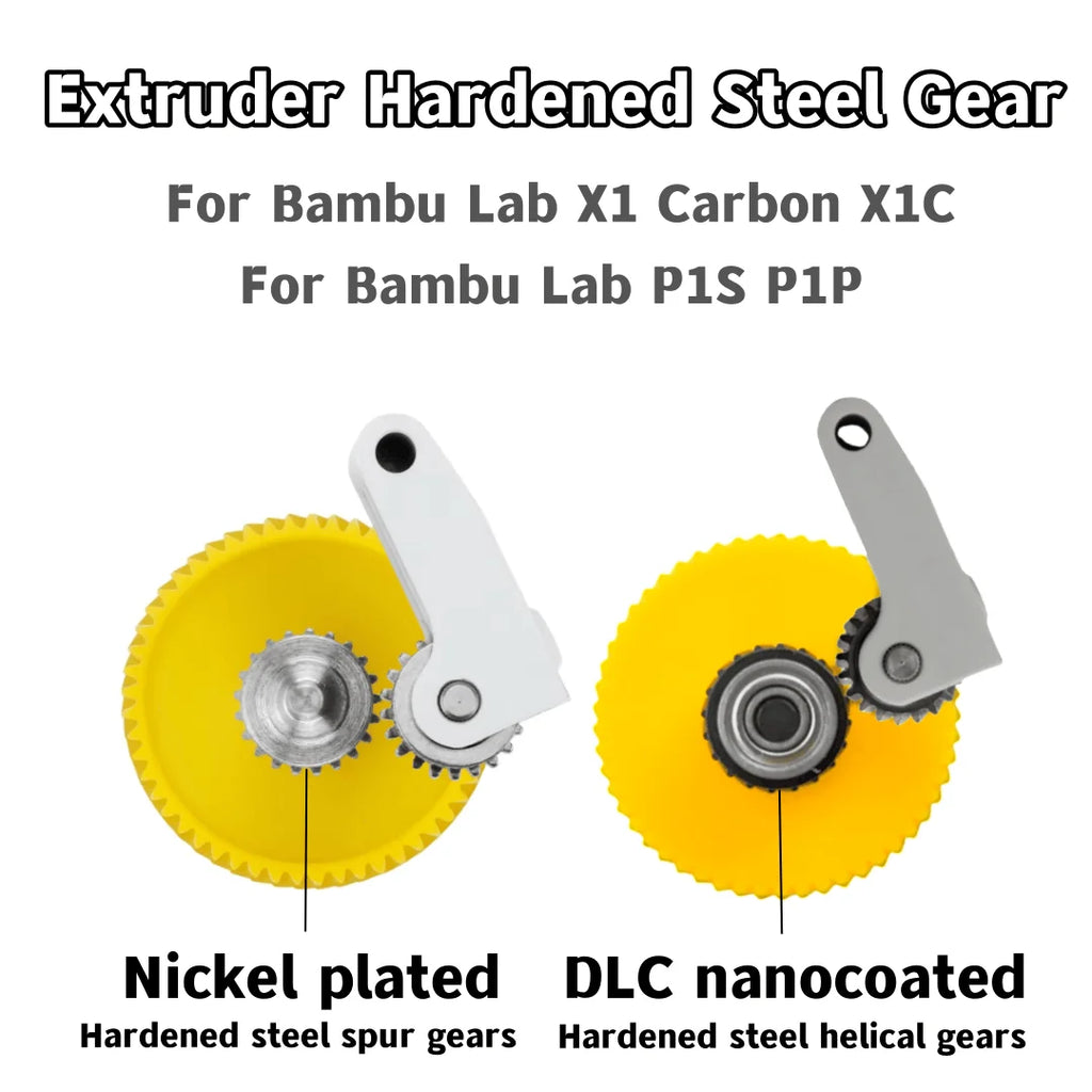 Hardened Steel Extruder Gear for Bambu Lab P1S P1P X1C – BEGRINT