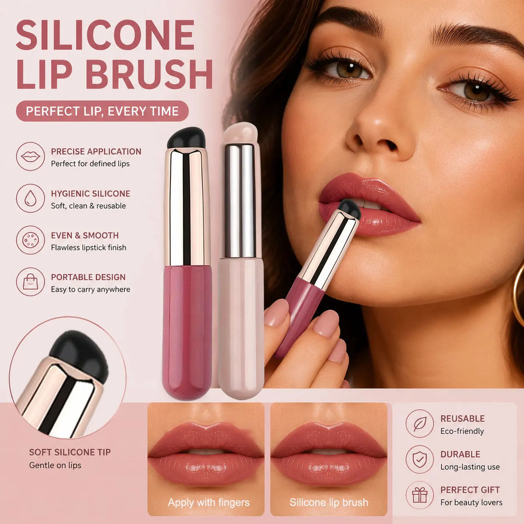 Silicone Lip & Concealer Brush – Soft Round Tip Makeup Tool