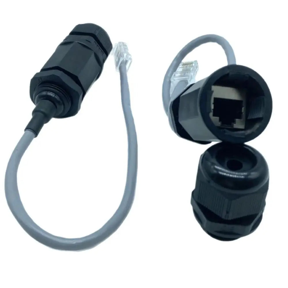 Waterproof RJ45 Male to Female Ethernet Connector IP68 Outdoor