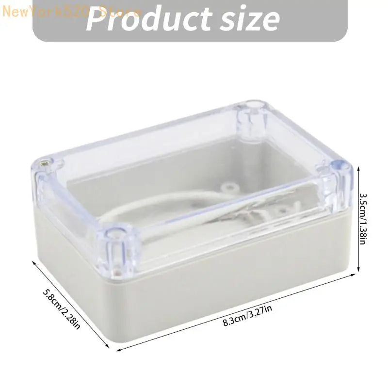 Clear Cover Electrical Junction Box – Compact ABS Enclosure