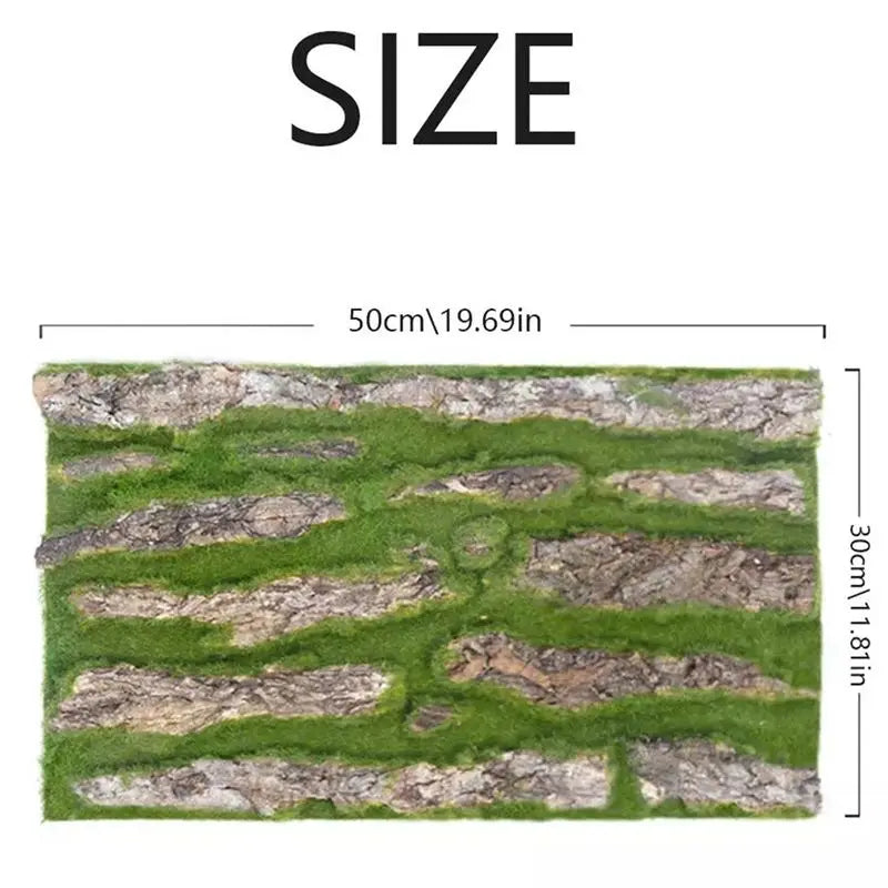 Artificial Pine Bark & Moss Wall Panels – DIY Home Decor 2pk
