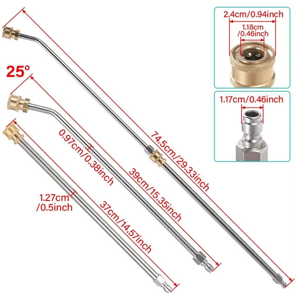 4000 PSI Curved Pressure Washer Extension Wand – Quick Connect
