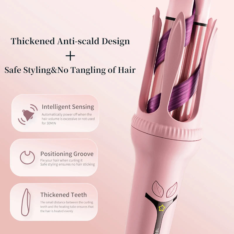 Automatic Hair Curling Iron – Anti-Scald Ceramic Timer Beep