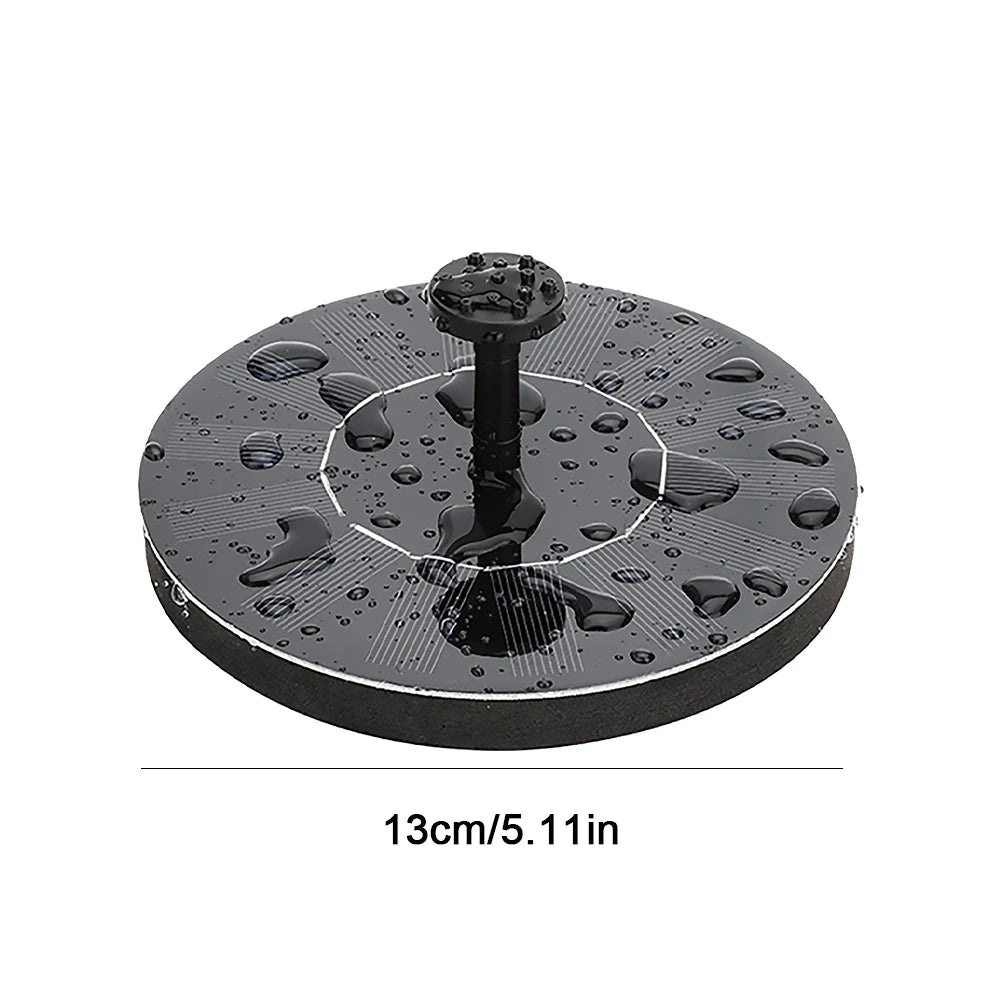 1W Solar Floating Fountain Pump – 6 Nozzles, Garden Pond