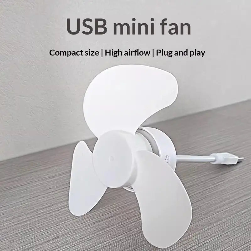 Mini USB Flexible Fan – 360° Bendable Portable Desk Fan