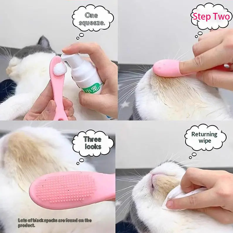 Silicone Pet Finger Toothbrush – Dog & Cat Grooming Tool