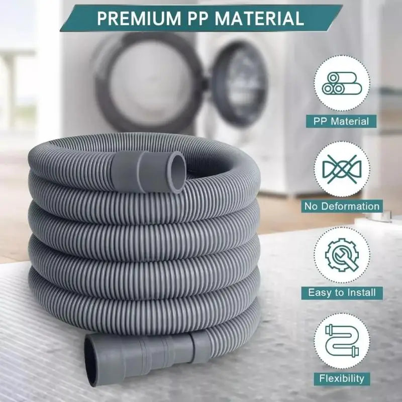 Stretchable Washing Machine Drain Hose Universal 1m–2m