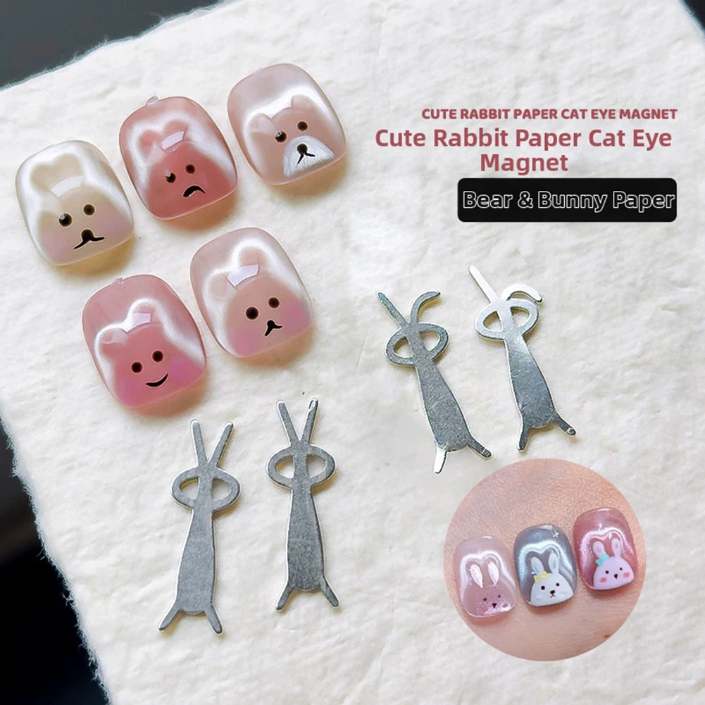 Heart Shape Cat's Eye Nail Magnet Tool – 5pc DIY Set