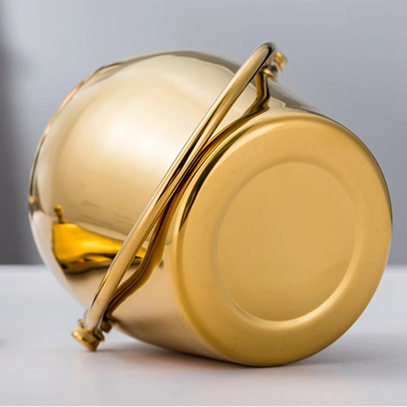 Double Layer Stainless Steel Ice Bucket – Wine & Champagne Cooler