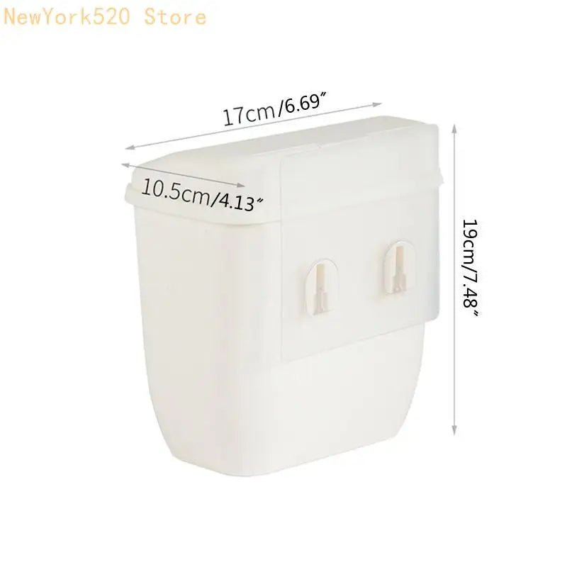 Wall Mounted Hanging Trash Can with Lid – Kitchen Caddy