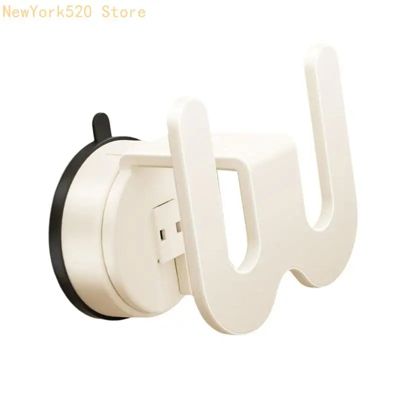 No-Drill Suction Cup Slipper Rack – Bathroom Wall Organizer