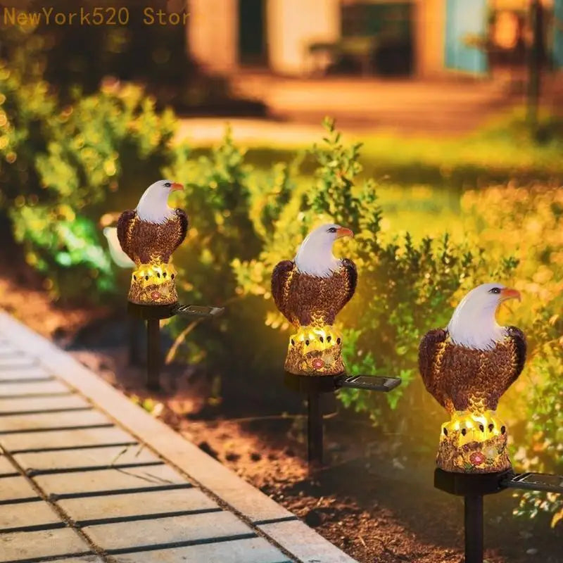 Solar LED Garden Stake Light – Decorative Resin Lawn Lamp