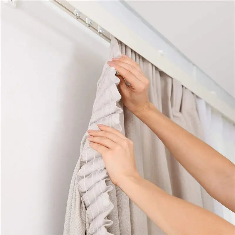 Flexible Ceiling Curtain Track Rollers 100pc – White Gliders