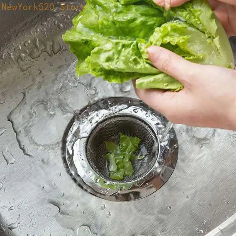 Stainless Steel Sink Strainer & Drain Hair Catcher with Lid