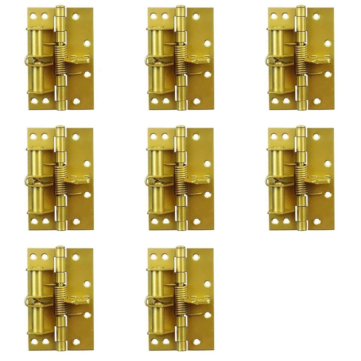8-Pack Gold Auto Spring Hinges – Cabinet & Wardrobe Door Closer