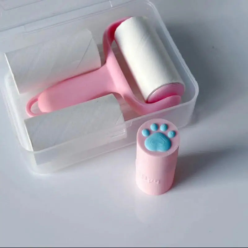 Paw Print Nail Art Stamper & Lint Roller Combo Kit