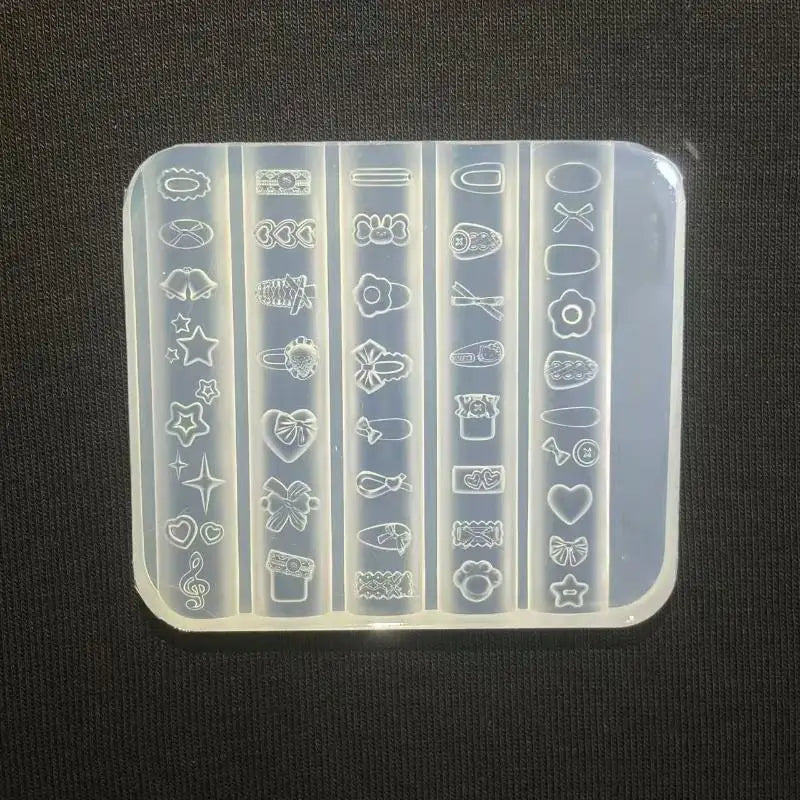 Rose Skull Silicone Nail Art Mold – DIY Skeleton Carving
