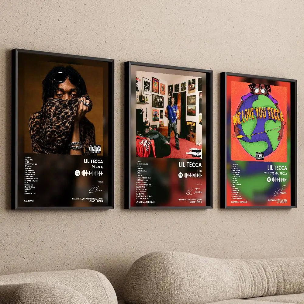 Lil Tecca Plan A Self-Adhesive Waterproof Art Poster