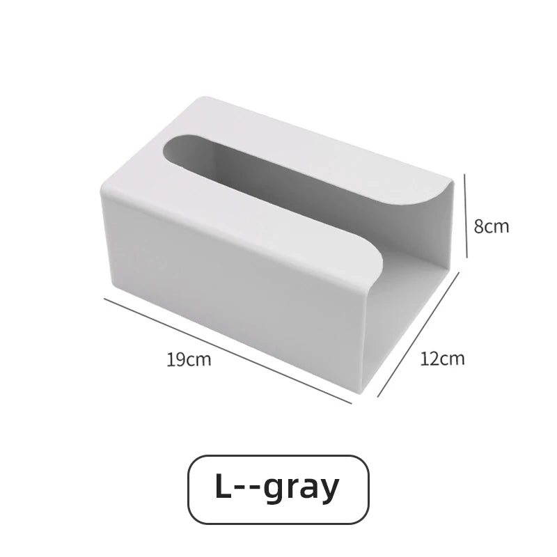 Wall-Mounted Punch-Free Tissue Box & Wet Wipes Dispenser