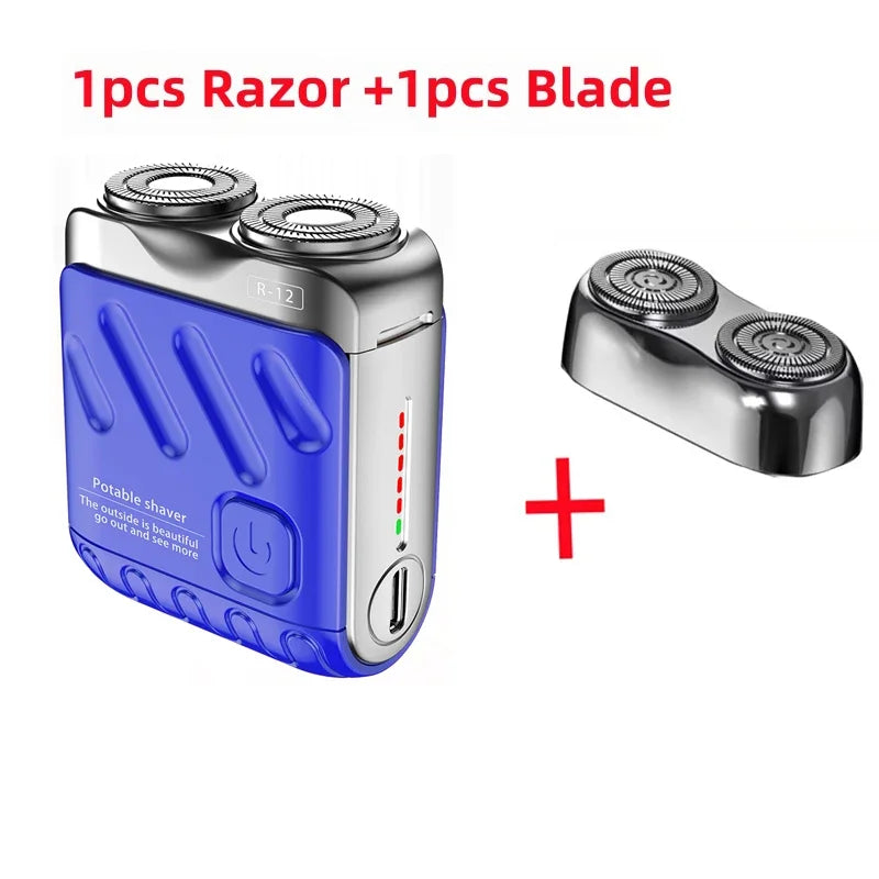 XMSJ Dual Blade Waterproof Rechargeable Electric Shaver for Men