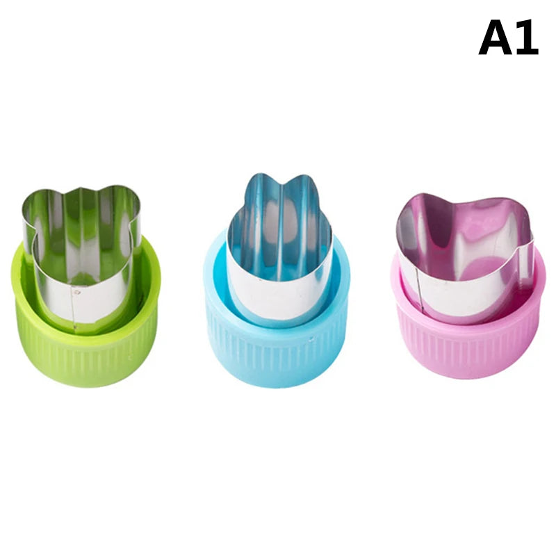 Star & Heart Stainless Steel Vegetable Cookie Cutter Set