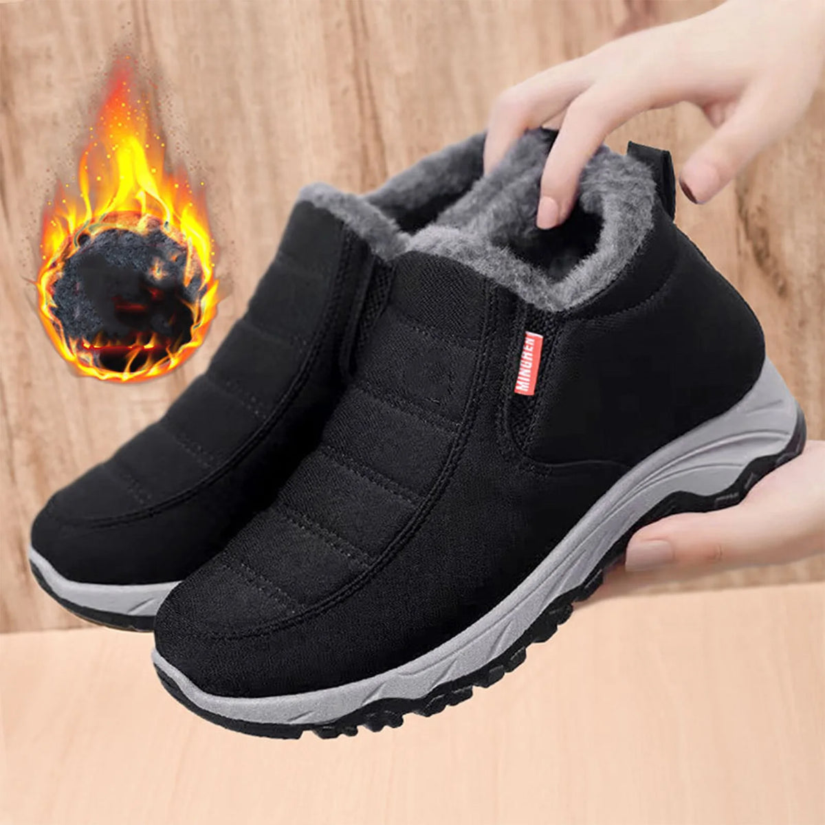 Women's Cotton Snow Boots – Warm Thick Soft Sole Winter Boots