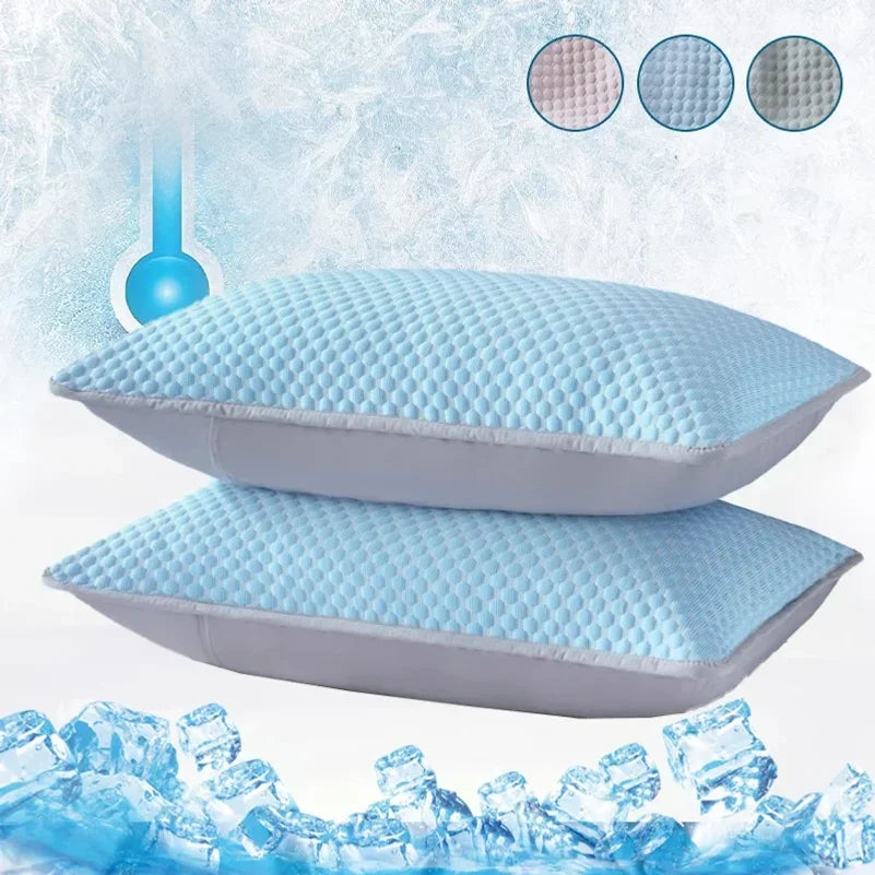 Summer Cooling Pillowcase Cool-Touch Ice Bean Cover 48x74cm