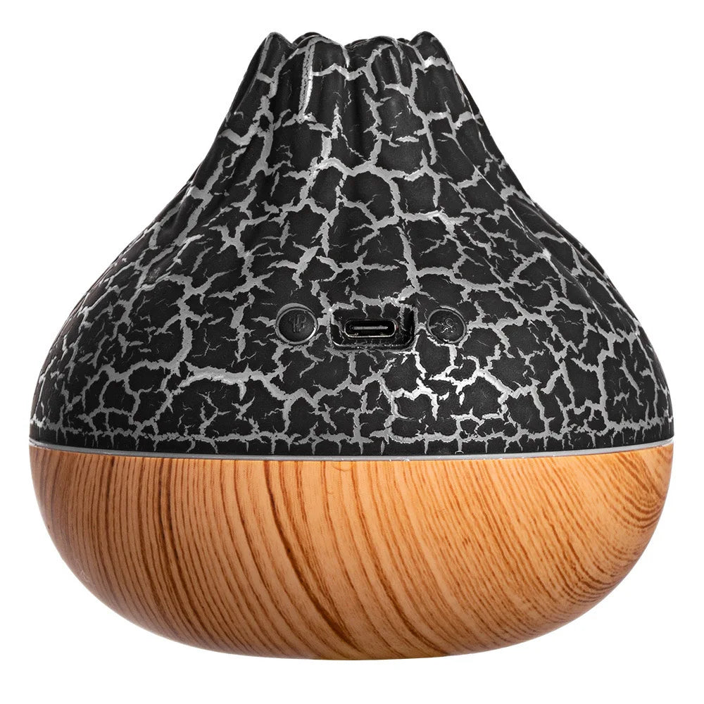 Volcano USB Humidifier 300ml – 7-Color LED Night Light