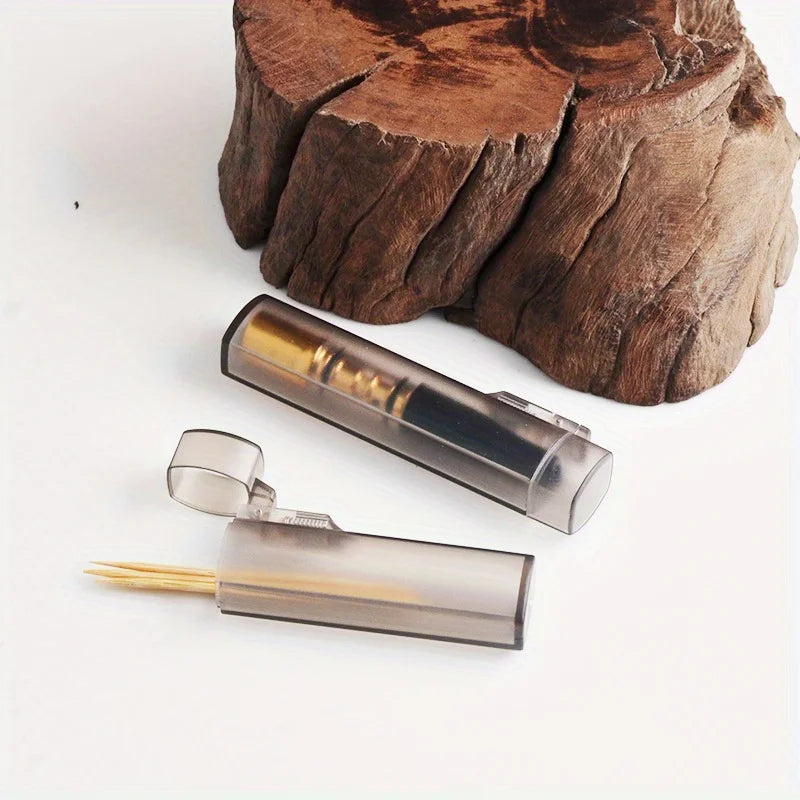 Portable Clear Toothpick Holder Case – Travel & Kitchen Storage
