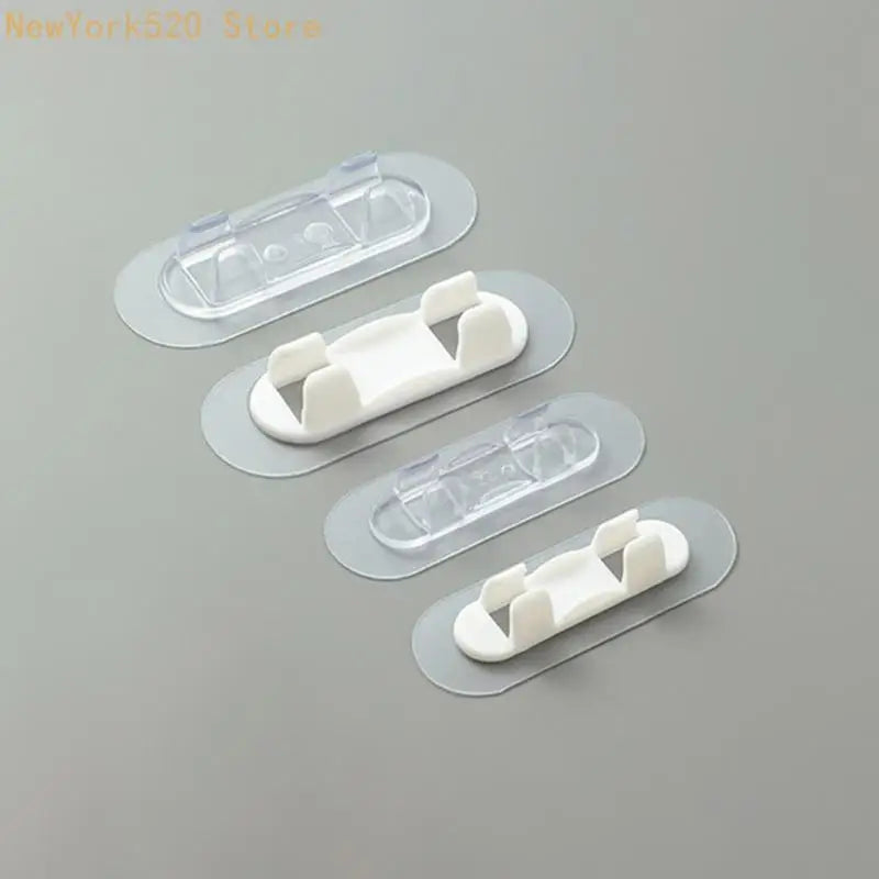10-Pack Self-Adhesive Cable Clips Wire Holder – Wall & Glass