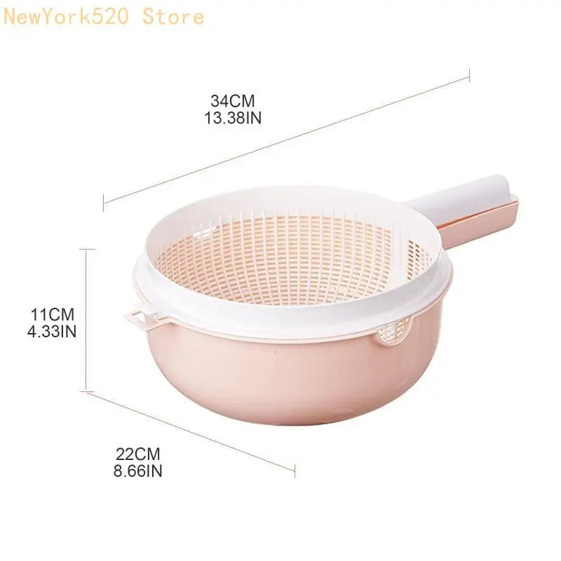 PP Plastic Colander Drain Basket – Vegetables, Fruit & Pasta