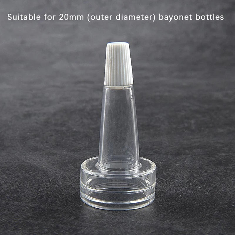 10-Pack Mini Refillable Powder Filling Bottles with Cap