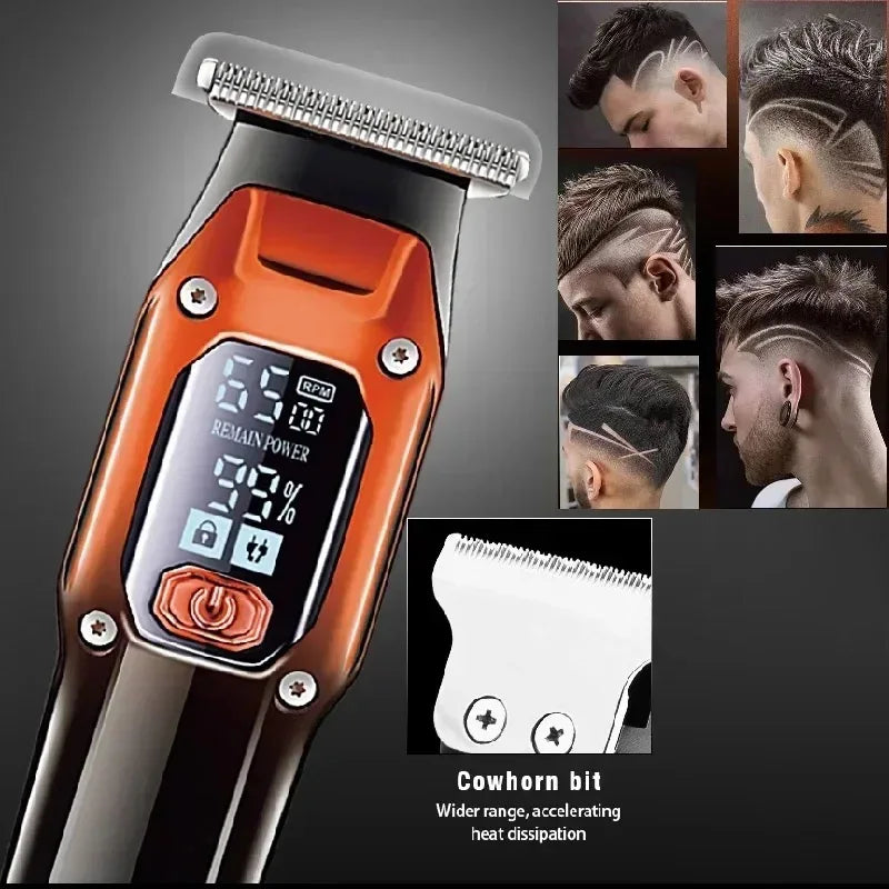 Kemei Rechargeable Hair Clipper & Beard Trimmer for Men