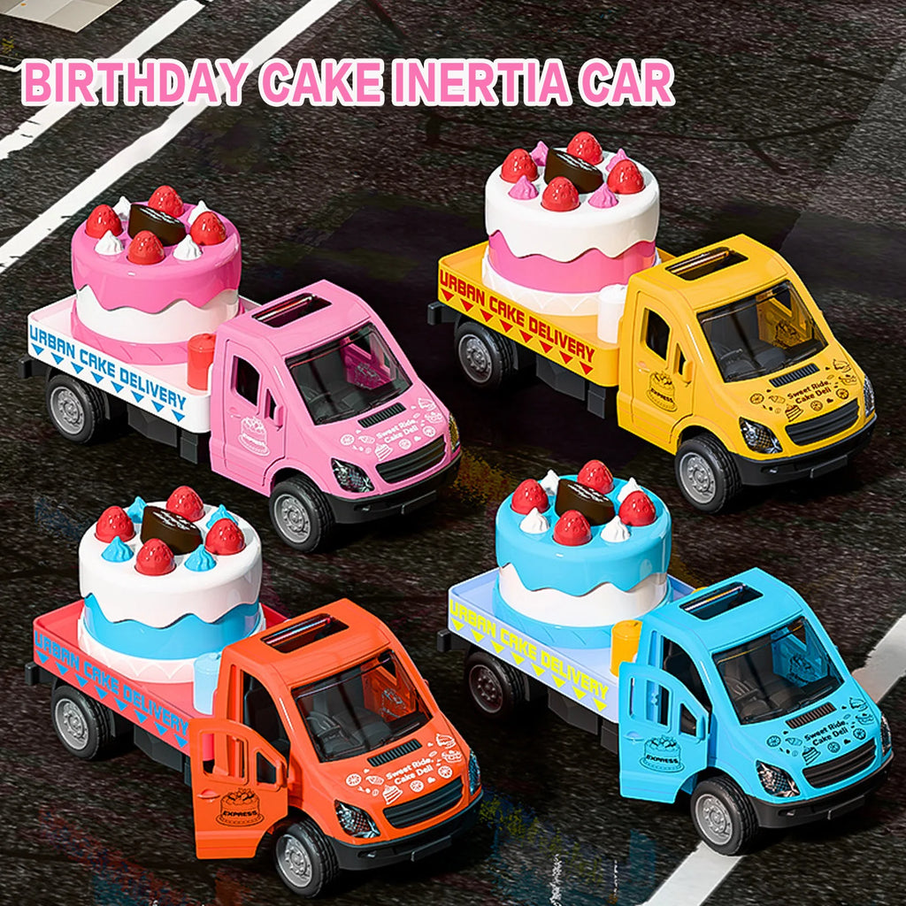 Mini Pull-Back Inertia Toy Car – Cake Topper & Kids Play