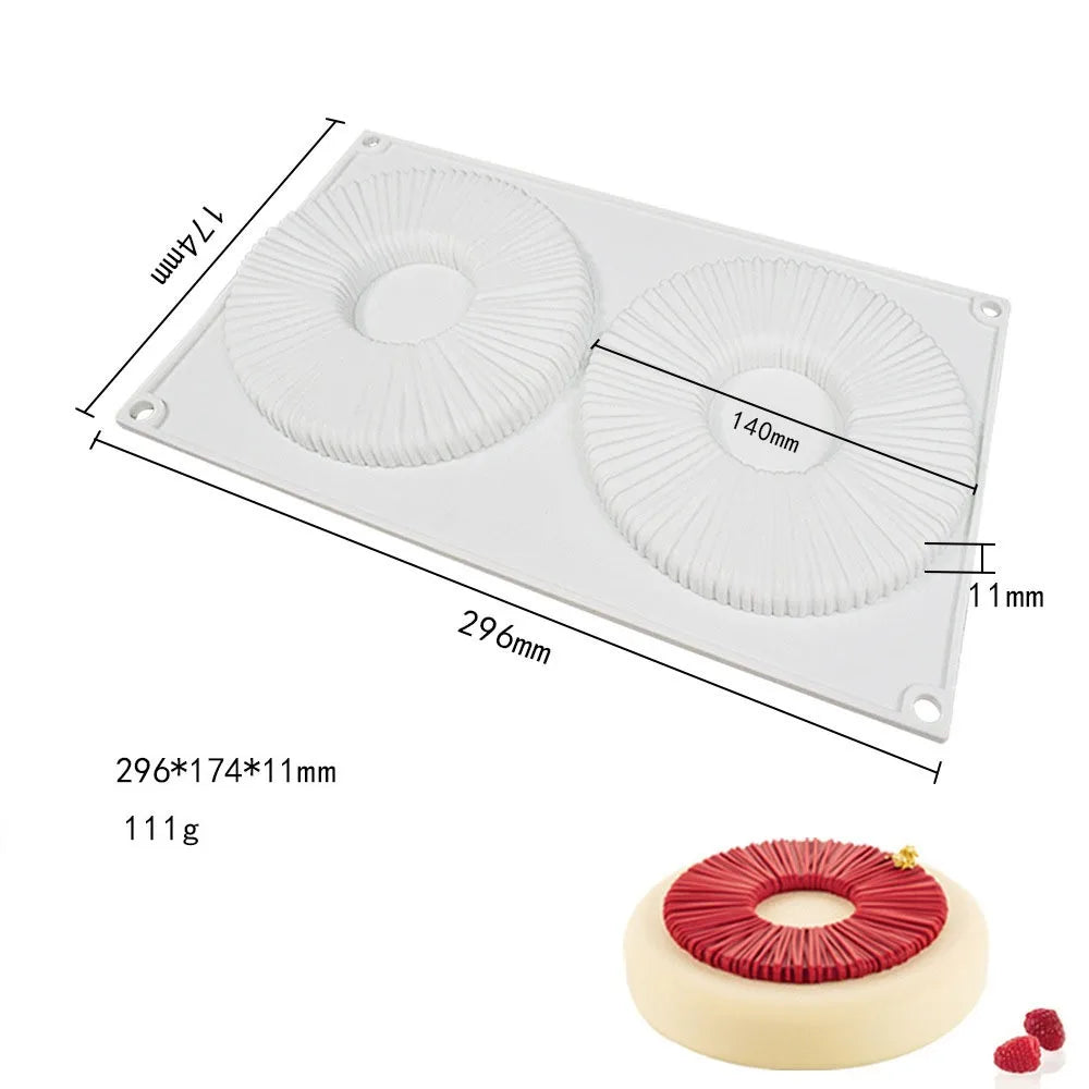Silicone Cylinder Mousse Cake Mold – Non-Stick Baking Mold