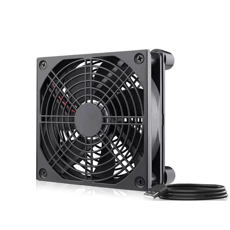 12cm USB Cooling Fan for Router, TV Box & Mini Desktop