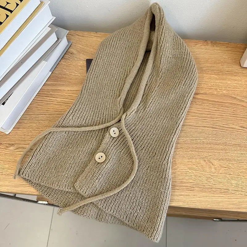 Winter Knitted Balaclava Hat – Warm Unisex Neck Hood Cap