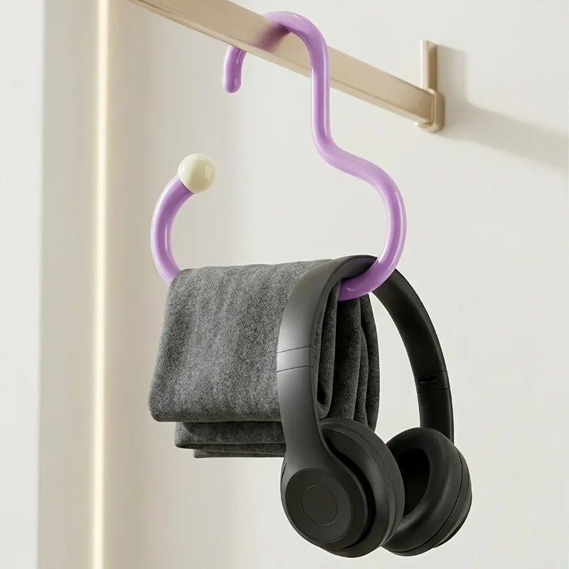 3-Pack Punch-Free Wall Hat Hooks – Adhesive Storage Hooks