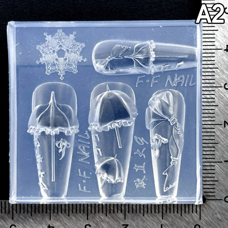 Butterfly Silicone Nail Art Carving Mold – DIY Manicure Stencil