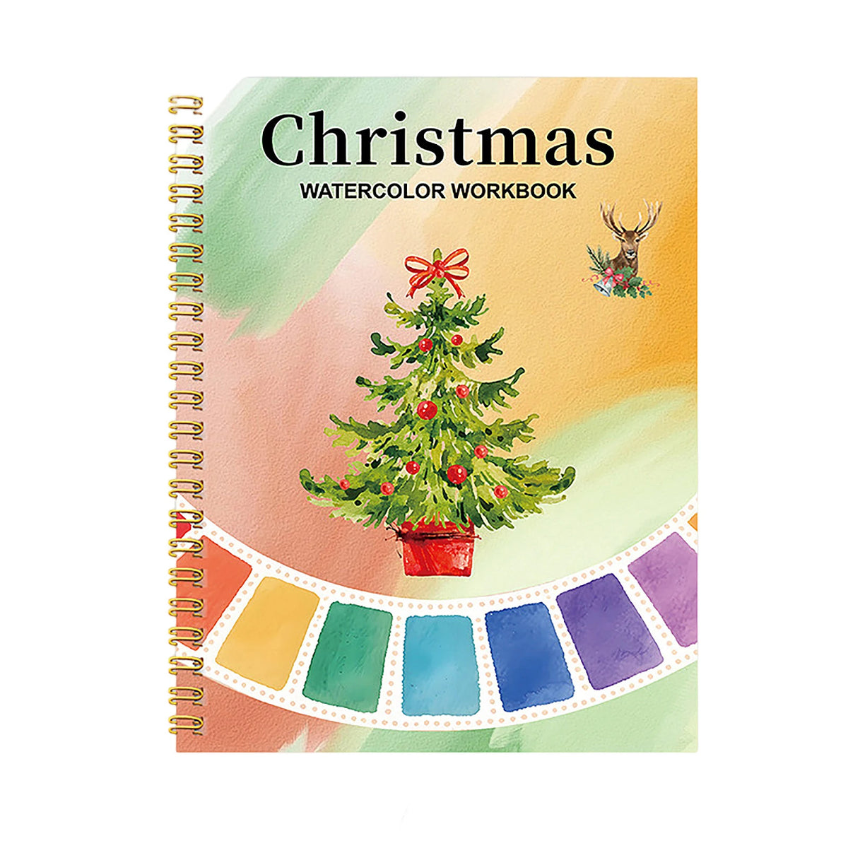 Watercolor Coloring Book for Beginners & Adults Practice Pad