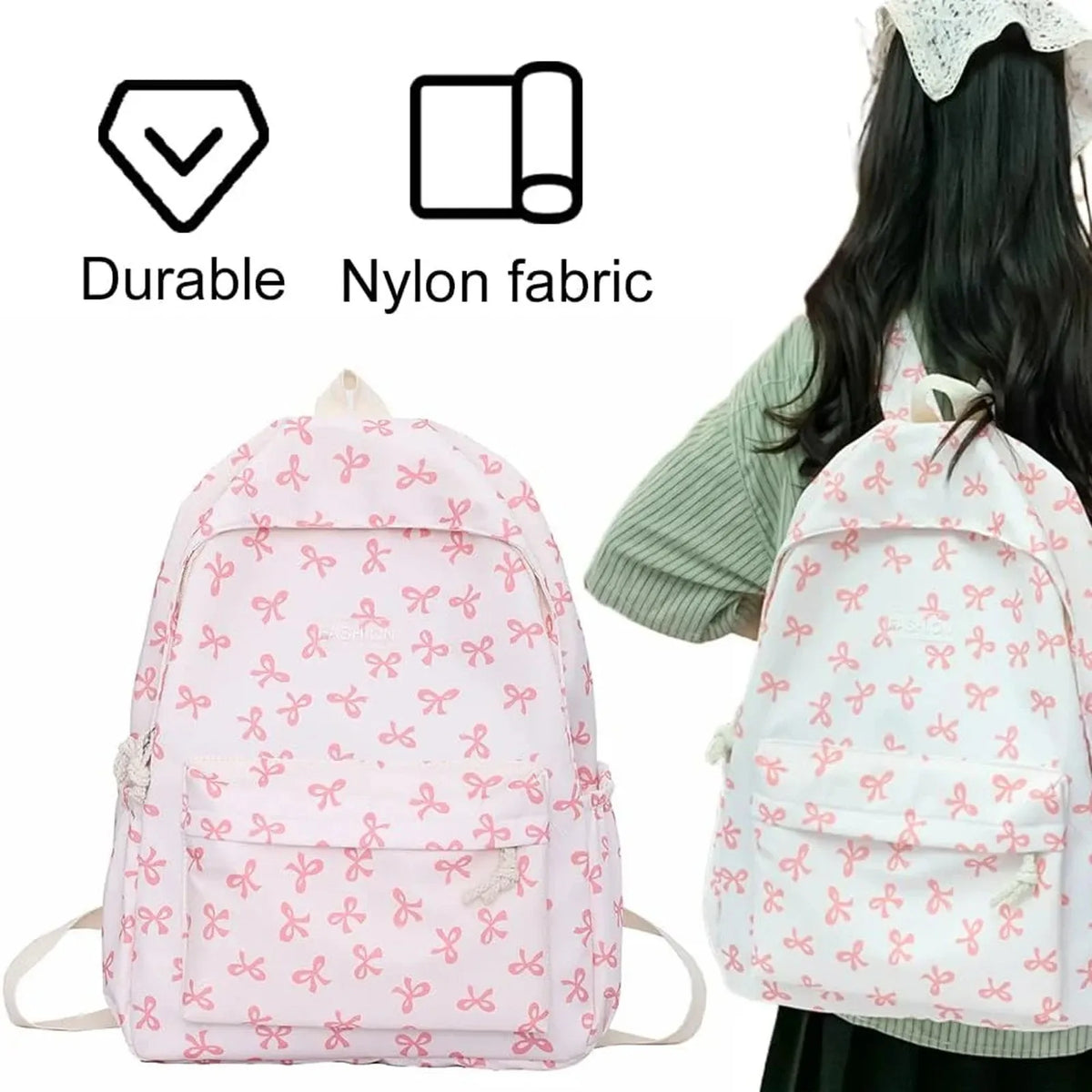 Floral Print Drawstring Backpack – Lightweight Women's Bag