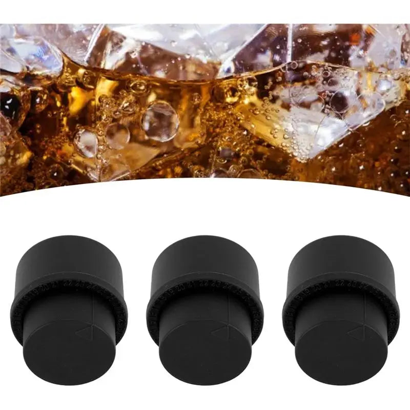 Reusable Soda Bottle Stopper Press-Type Seal 3 Pack | VIBE